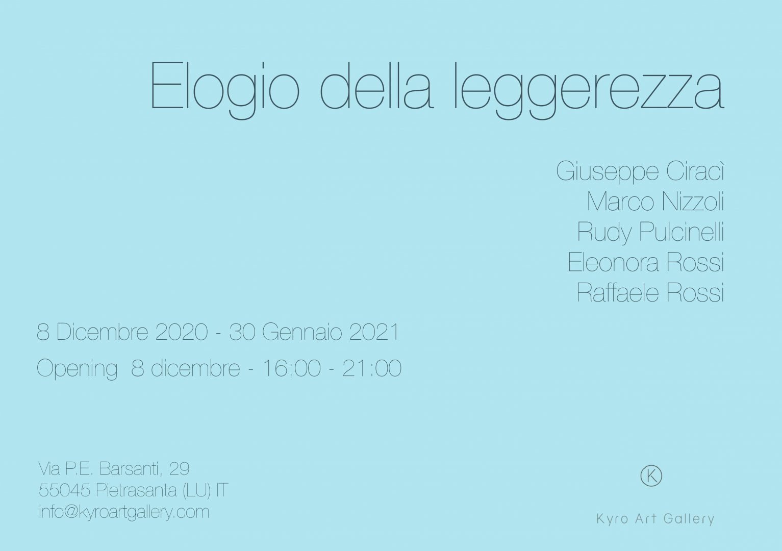 Elogio della Leggerezza
